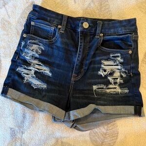 High-Rise American Eagle Distressed Denim Women Shorts